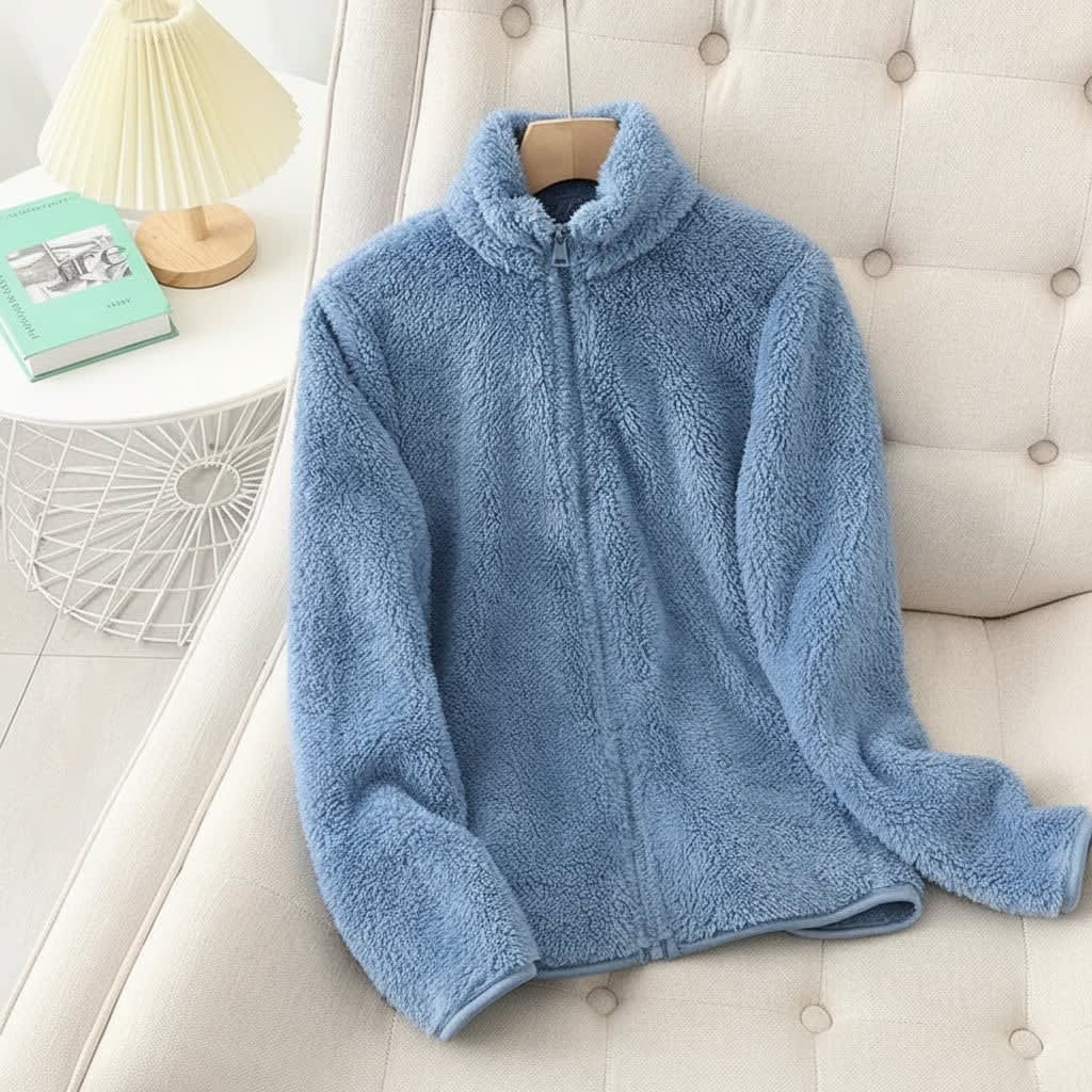 Women's Teddy Fleece Zip Jacket | Meinir_11