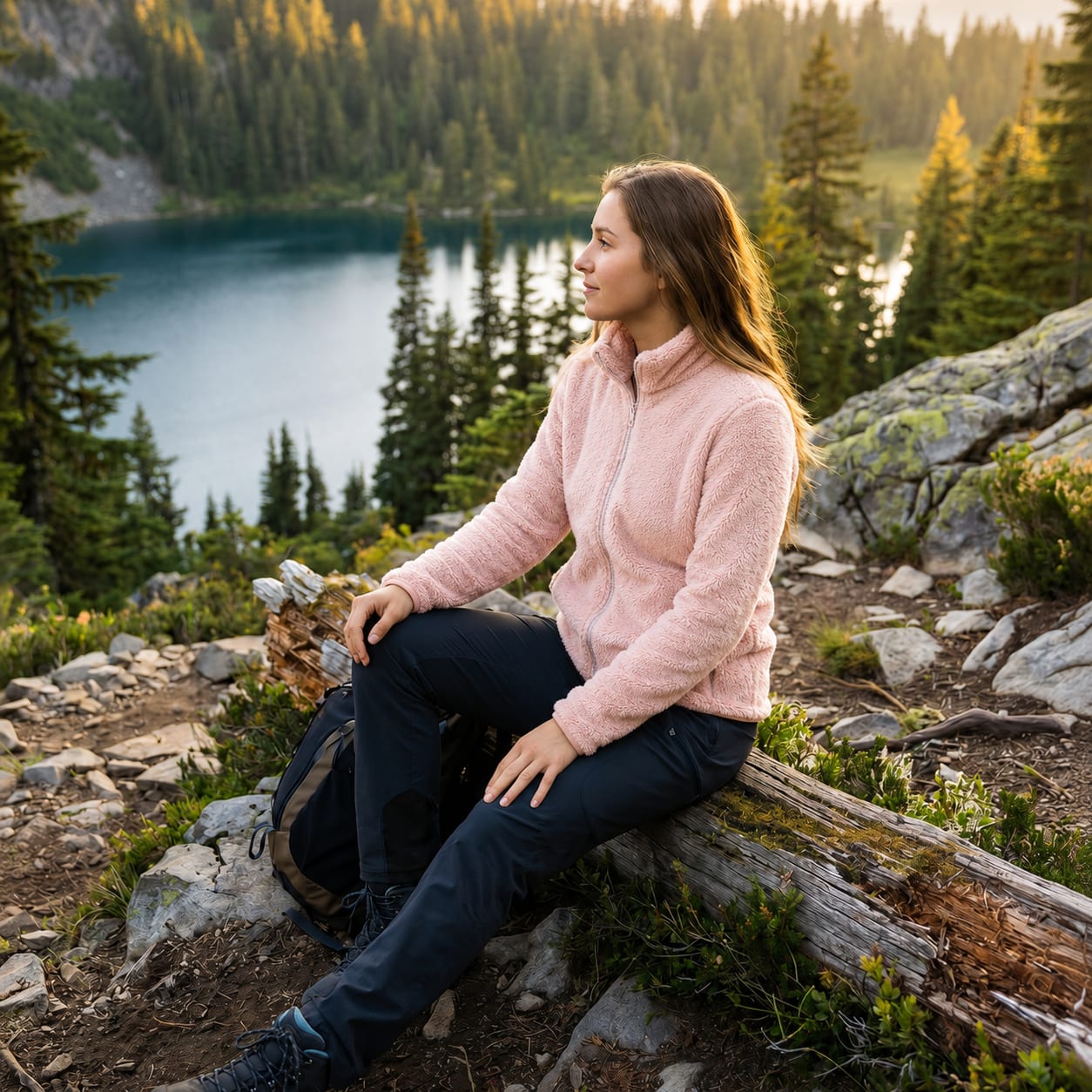Women's Teddy Fleece Zip Jacket | Meinir_3