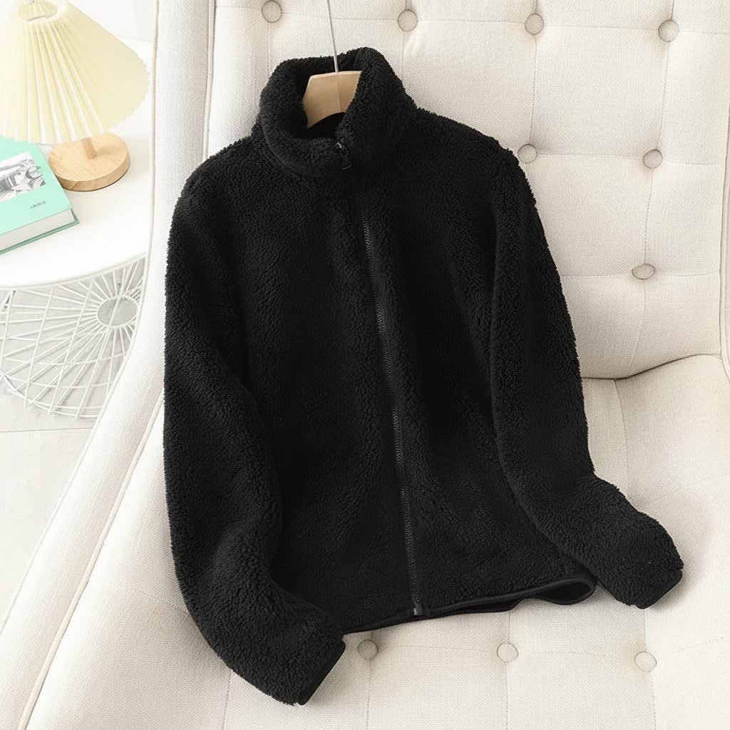 Women's Teddy Fleece Zip Jacket | Meinir_7