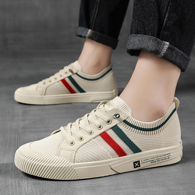 Men’s Striped Knit Sneakers | Elias