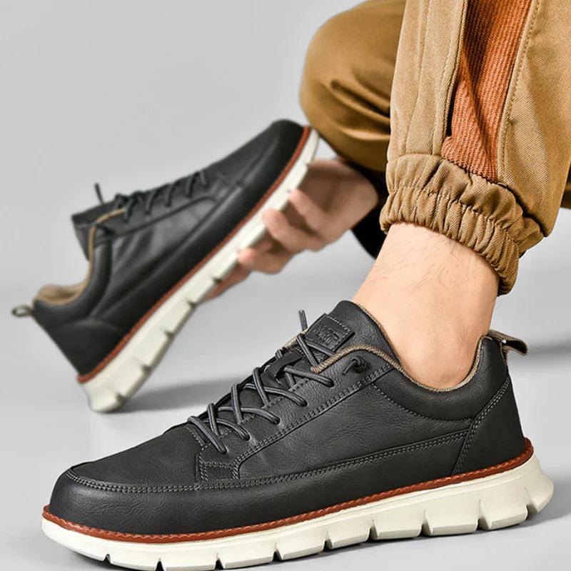 Men’s Genuine Leather Everyday Sneakers | Flynn