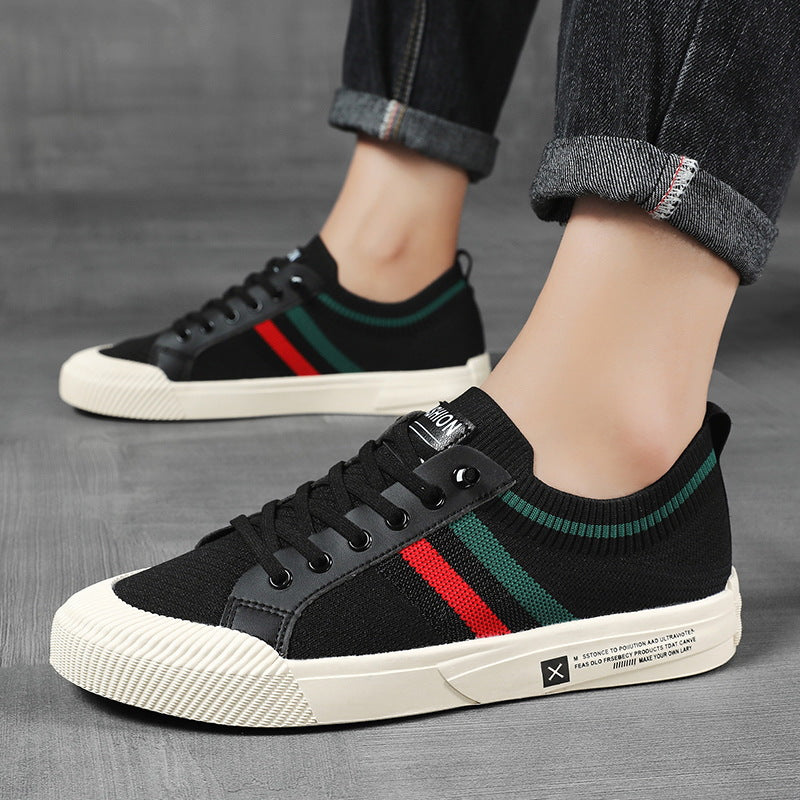 Men’s Striped Knit Sneakers | Elias