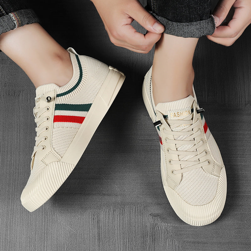 Men’s Striped Knit Sneakers | Elias
