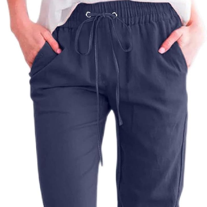 Women's Wide Leg Linen Pants | Emilia
