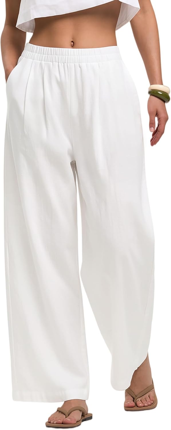 Women's Breathable Wide Leg Trousers | Celeste
