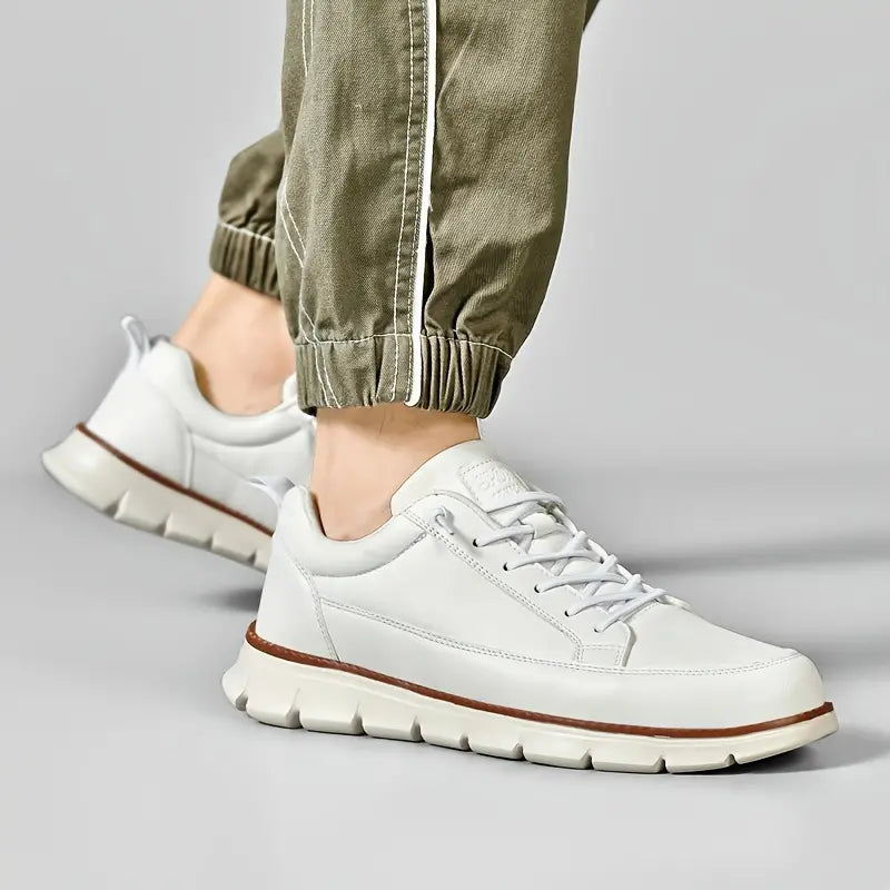 Men’s Genuine Leather Everyday Sneakers | Flynn