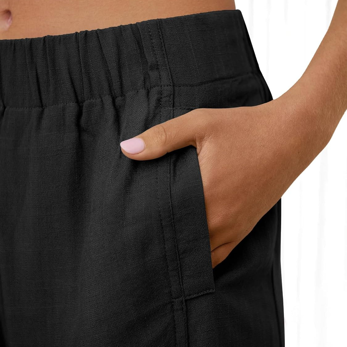 Women's Elasticated Wide Leg Trousers | Livia