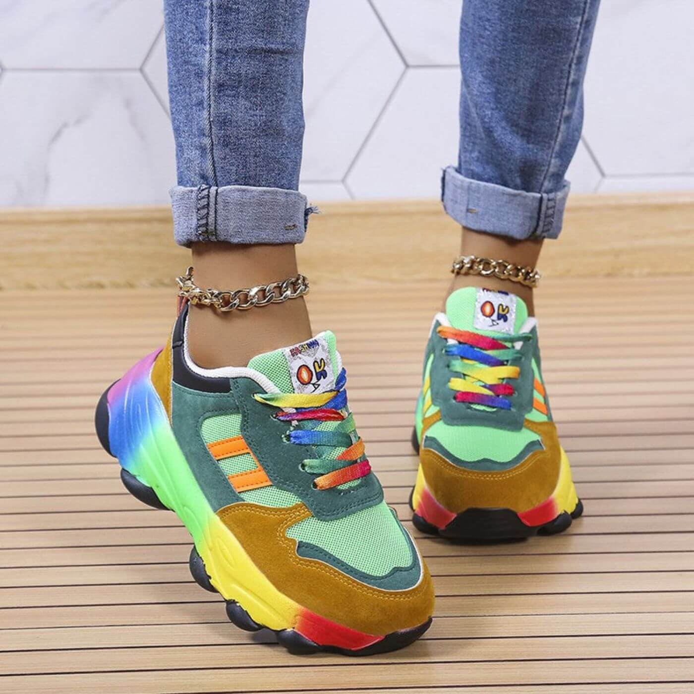 Women's Vibrant Orthopedic Sneakers | Valentina