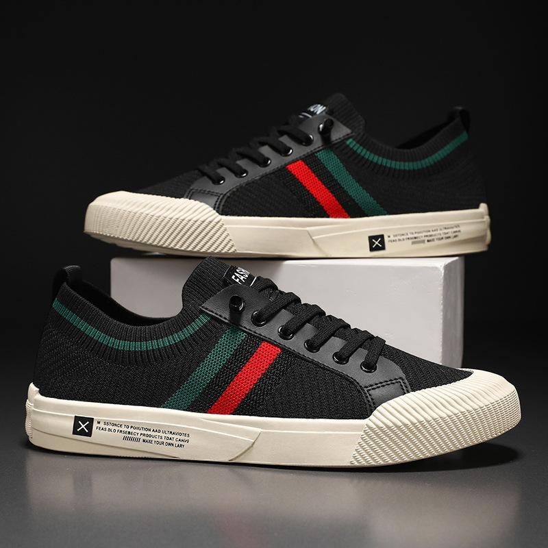 Men’s Striped Knit Sneakers | Elias