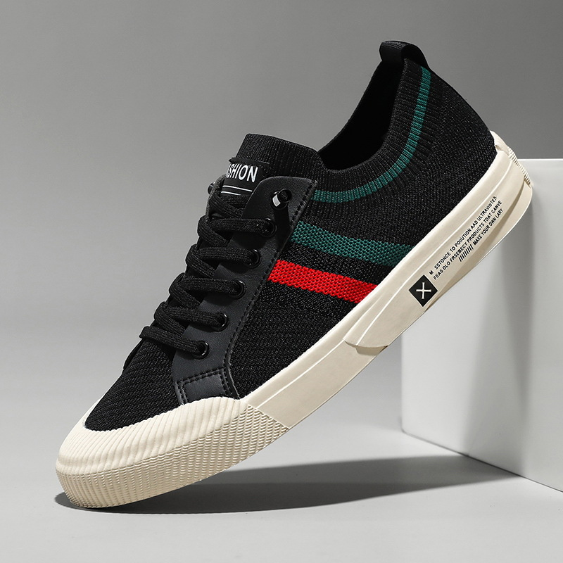Men’s Striped Knit Sneakers | Elias