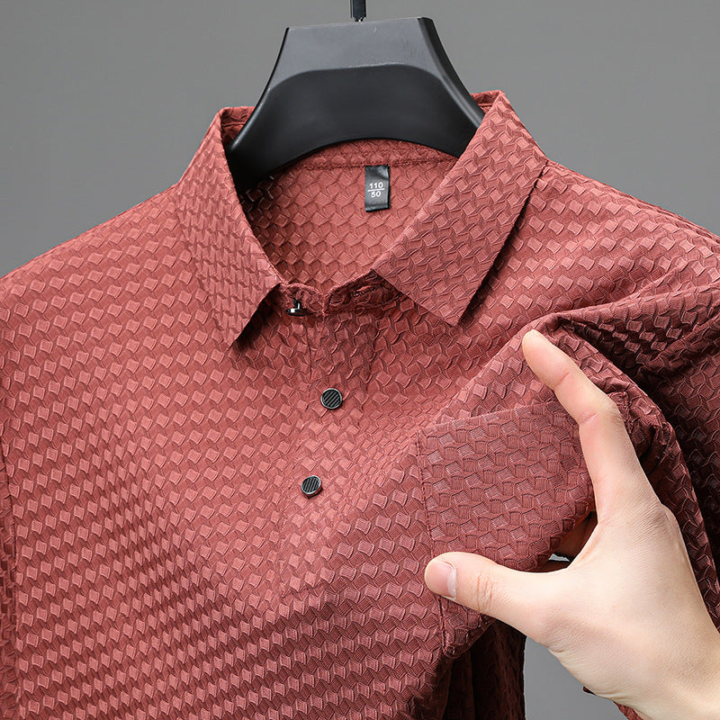 Men’s Textured Check Shirt | Cornelius