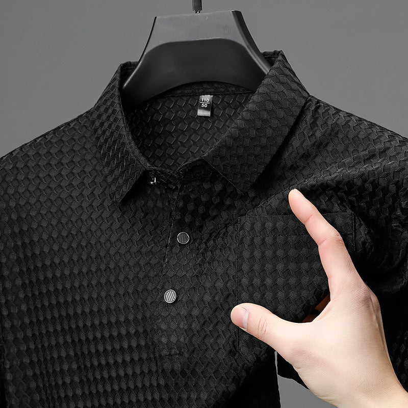 Men’s Textured Check Shirt | Cornelius