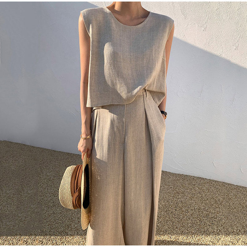Women's Lightweight Wide Leg Summer Set | Daniela