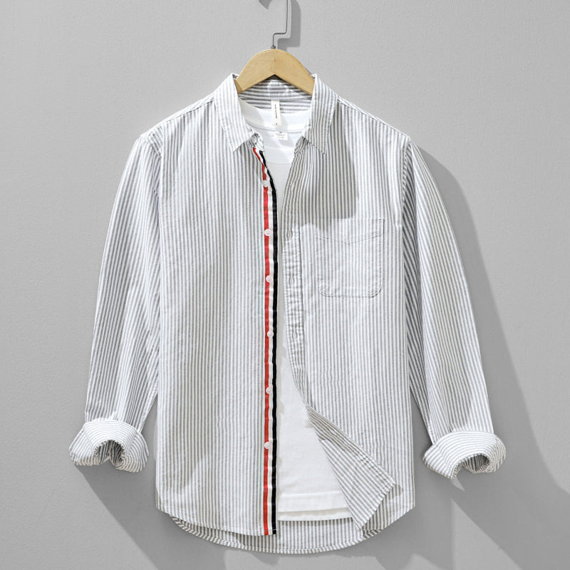 Men’s Pinstripe Linen Shirt | Julian