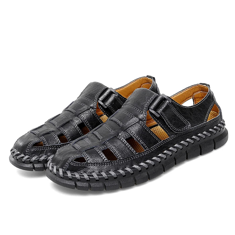 Men’s Leather Fisherman Sandals | Leandro