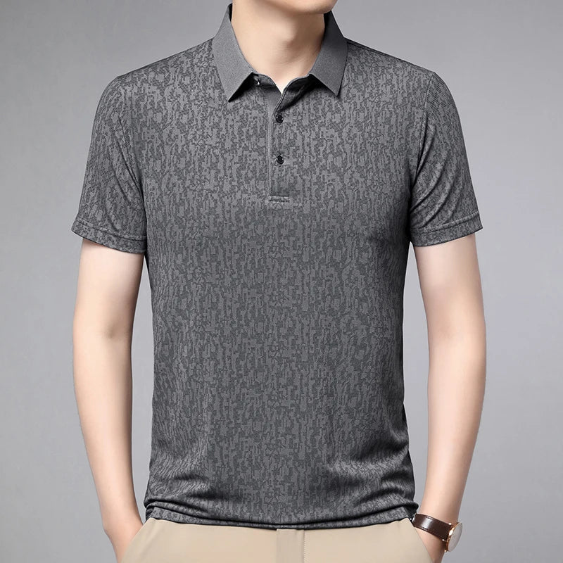 Men’s Pixel Weave Polo Shirt | Harrington