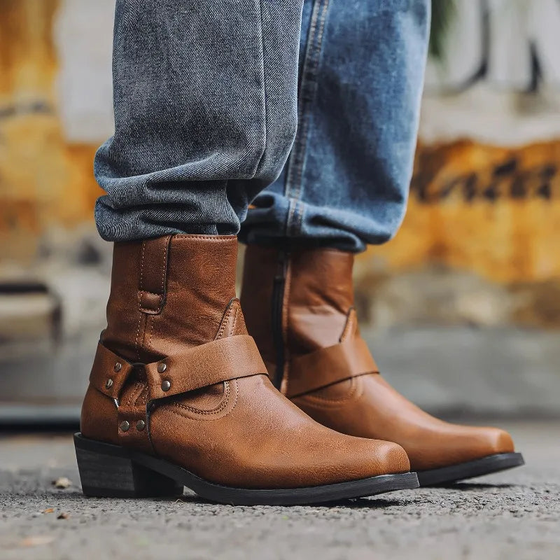 Men's Western Style Ankle Boots | Carter