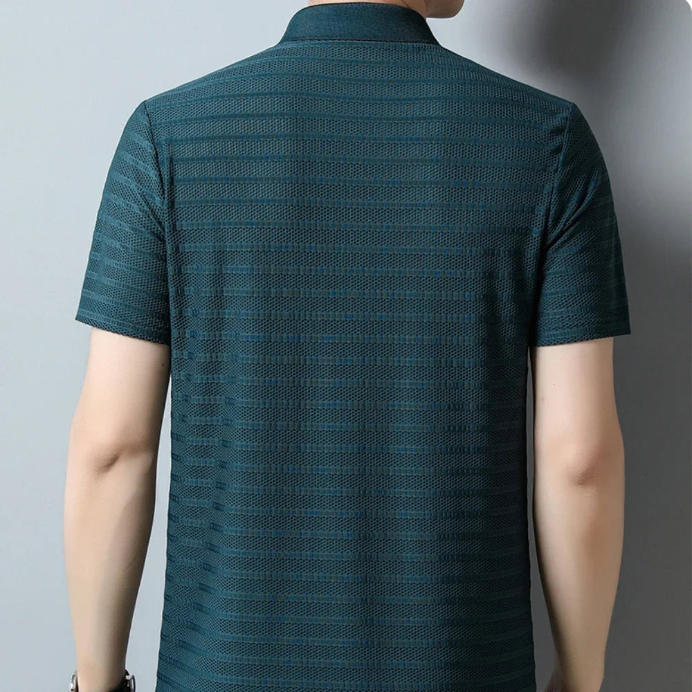 Men’s Smooth Silk Polo Shirt | Luca