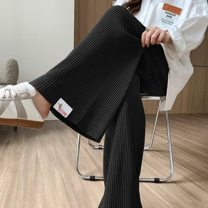 Women's Ribbed Knit Maternity Trousers | Sage