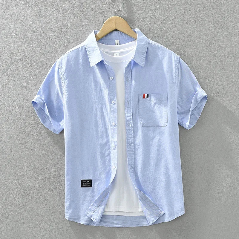 Men’s Striped Short Sleeve Shirt | Luke