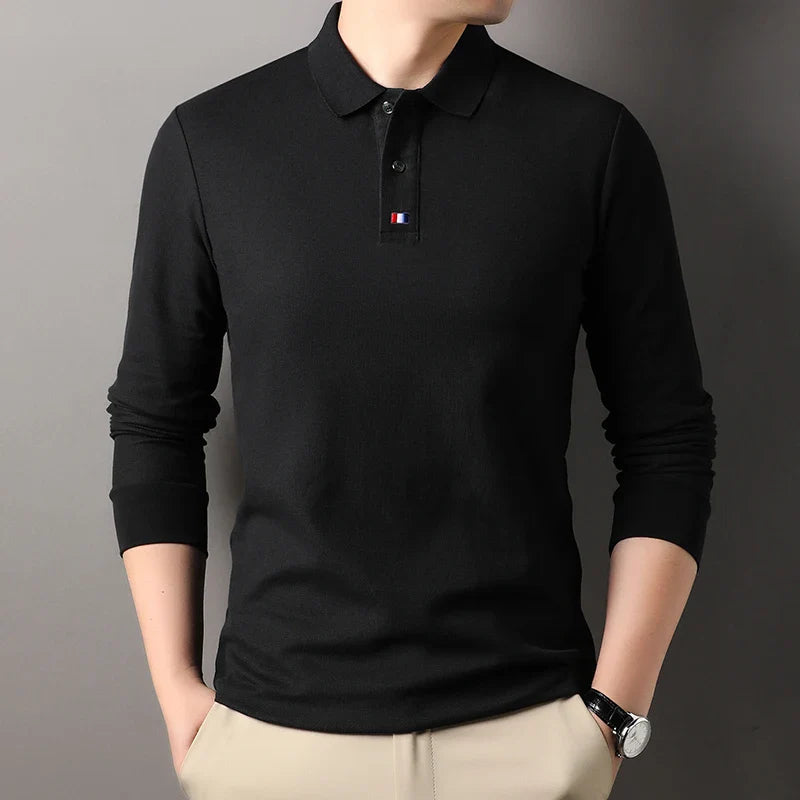Men’s Long Sleeve Polo Shirt | Sebastian