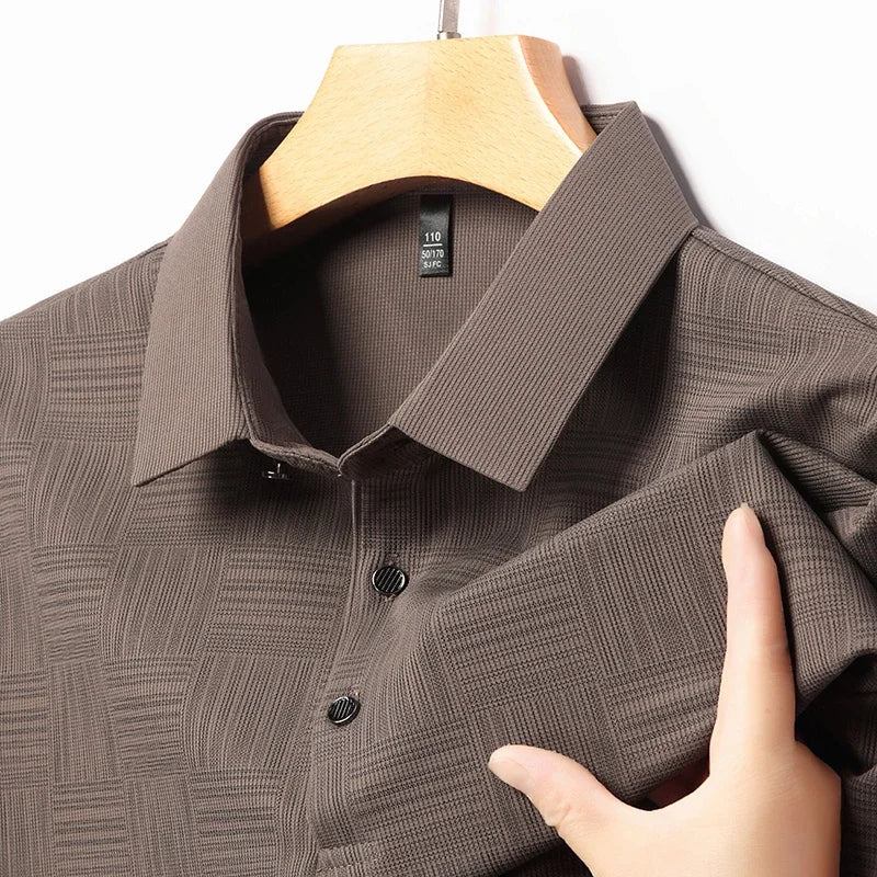 Men’s Textured Polo Shirt | Alexandro