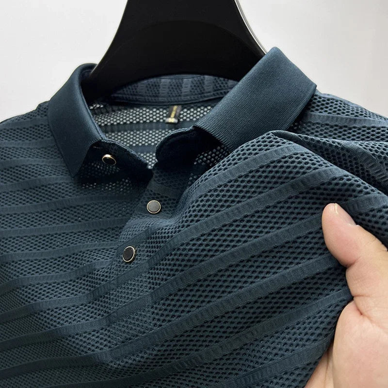 Men’s Smooth Silk Polo Shirt | Luca