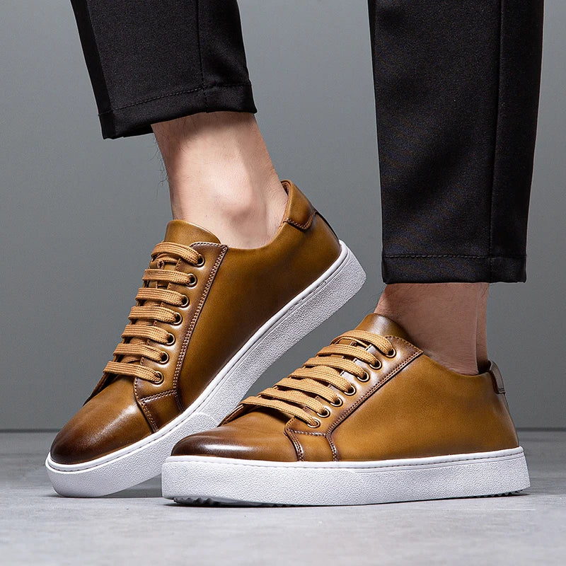 Men’s Premium Leather Sneakers | Magnus