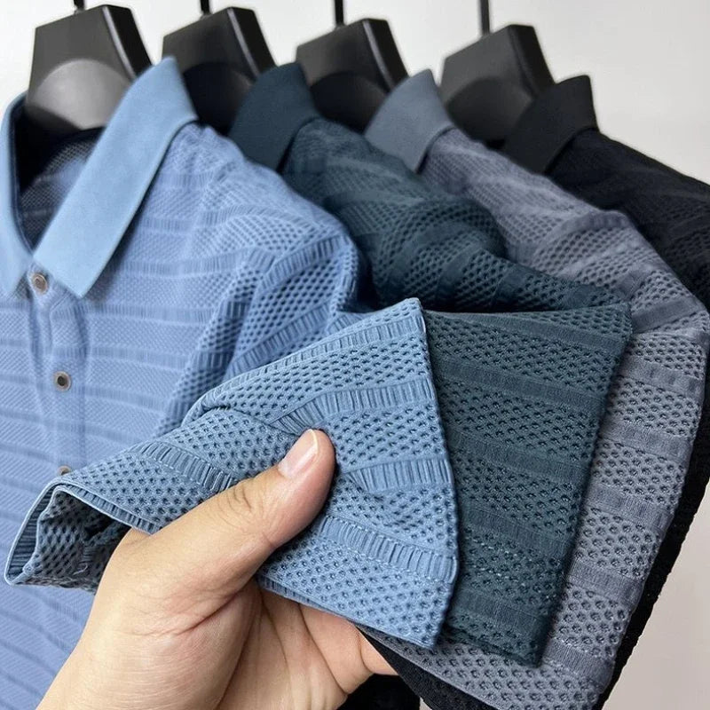 Men’s Smooth Silk Polo Shirt | Luca
