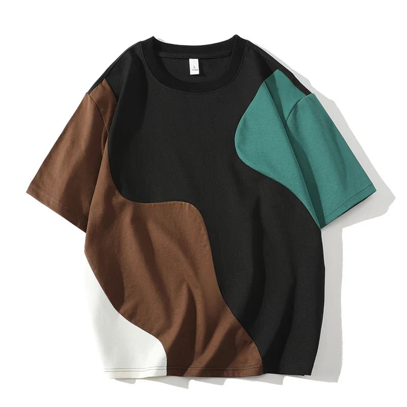 Men’s Colorful Patchwork T-Shirt | Dan
