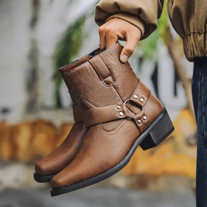 Men's Western Style Ankle Boots | Carter