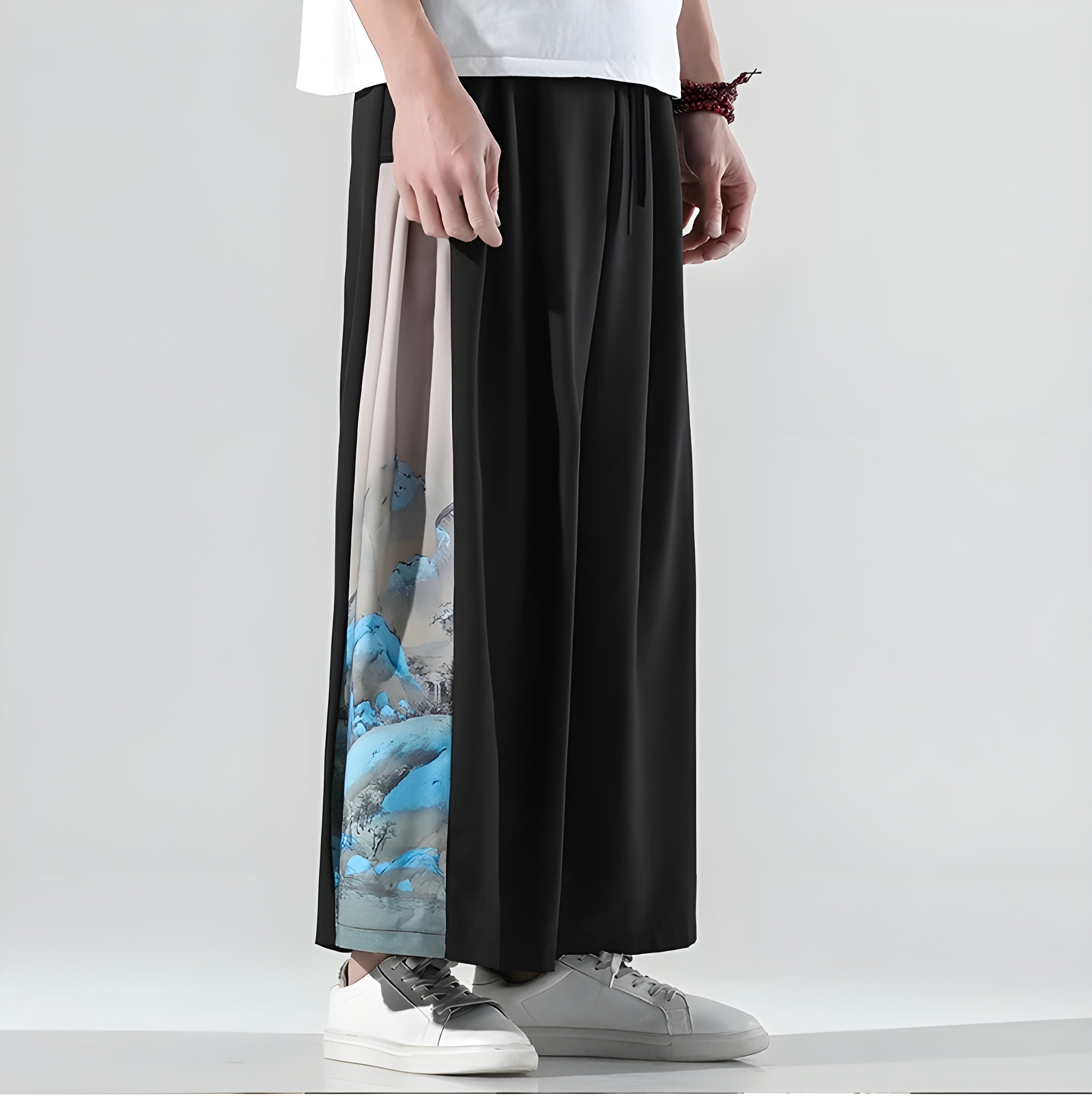 Men's Japanese-Style Side Slit Trousers | Tobias