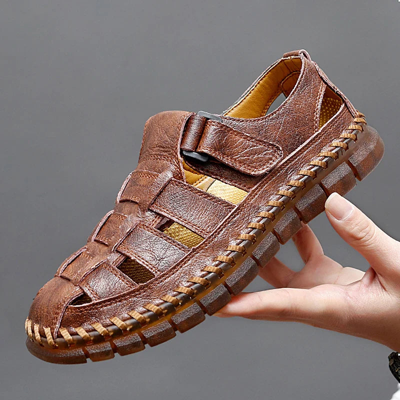 Men’s Leather Fisherman Sandals | Leandro