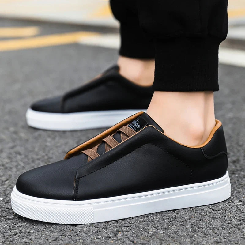 Men's Leather Slip-On Sneakers | Merlin
