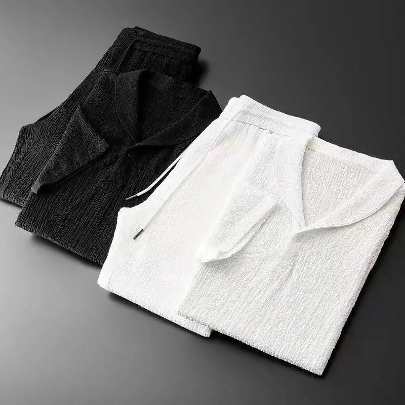 Men’s Breathable Shirt and Trouser Set | Alec