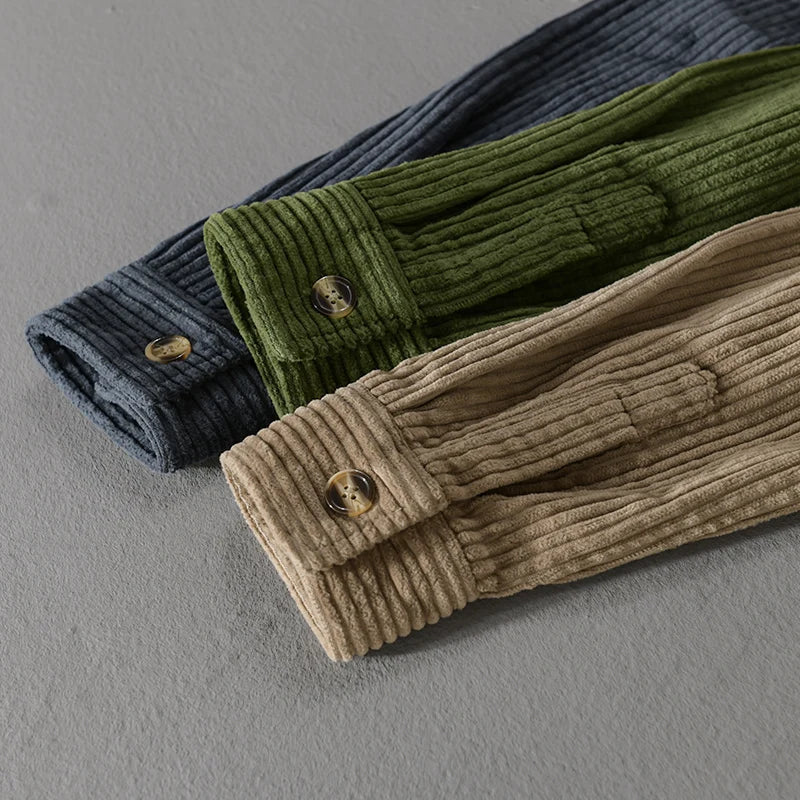 Men’s Corduroy Shirt Long Sleeve Shirt | Bruno