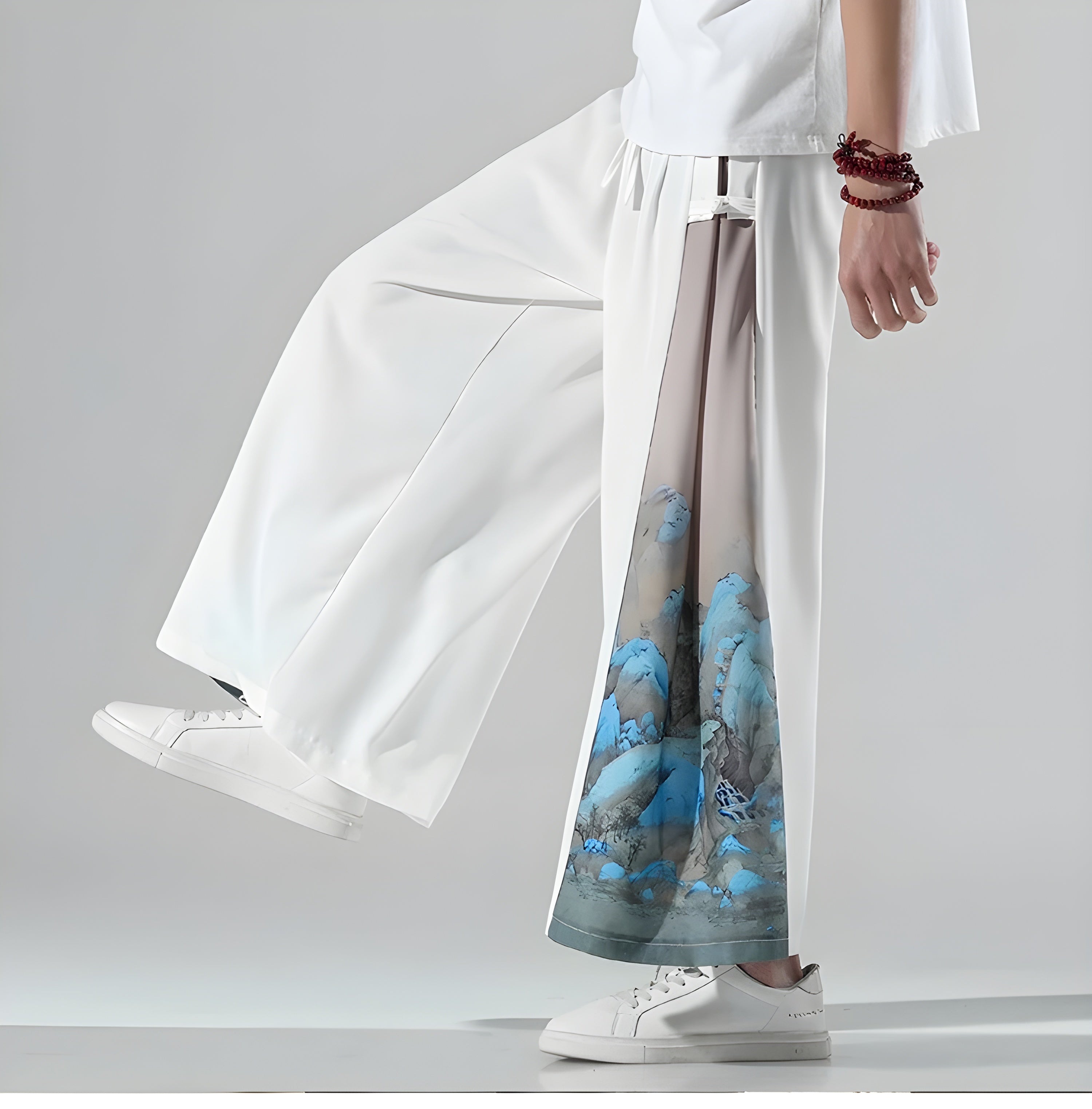 Men's Japanese-Style Side Slit Trousers | Tobias