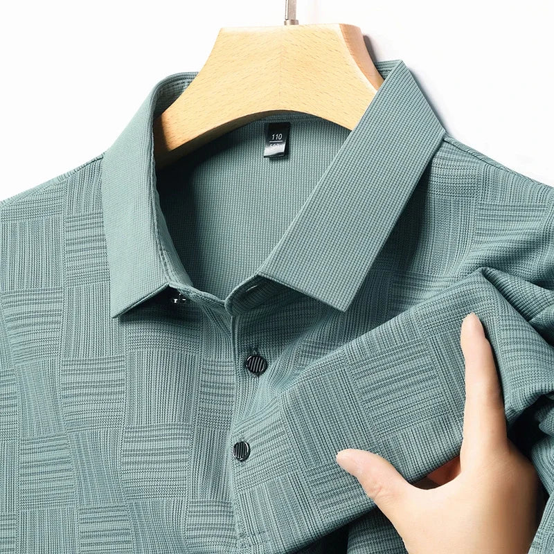 Men’s Textured Polo Shirt | Alexandro