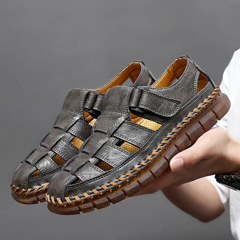 Men’s Leather Fisherman Sandals | Leandro
