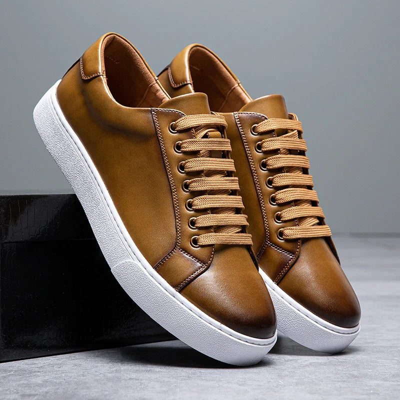 Men’s Premium Leather Sneakers | Magnus