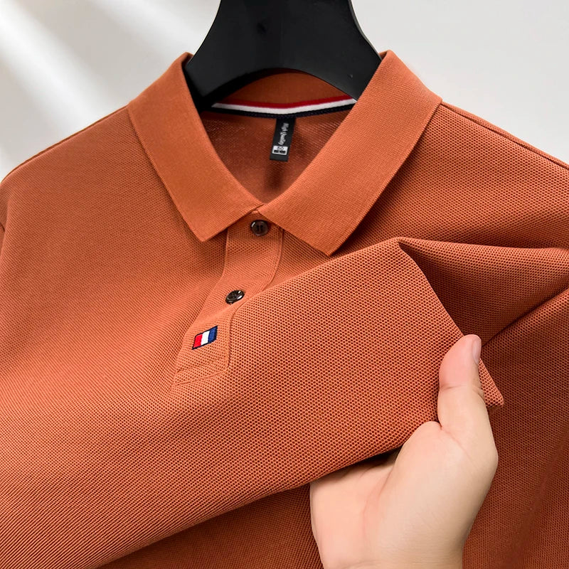 Men’s Long Sleeve Polo Shirt | Sebastian