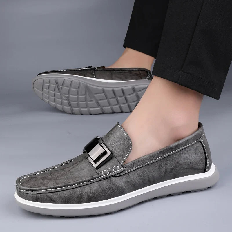 Men's Hand-Stitched Leather Loafers | Warren