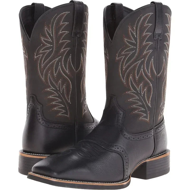 Men's Embroidered Cowboy Boots | Harrison