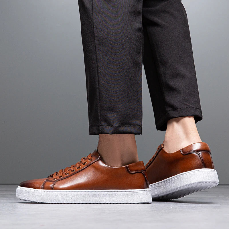 Men’s Premium Leather Sneakers | Magnus