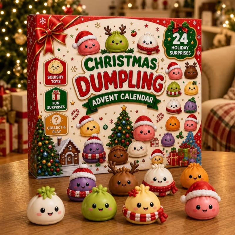 Dumpling Advent Calendar 2026 with 24 Festive Dumpling Surprises Christmas Countdown for Kids_1