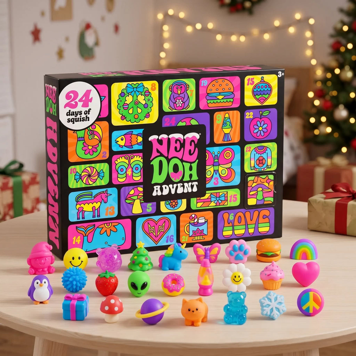 Squishy Advent Calendar 2026 with 24 Collectible Squishy Toys Christmas Countdown for Kids_5