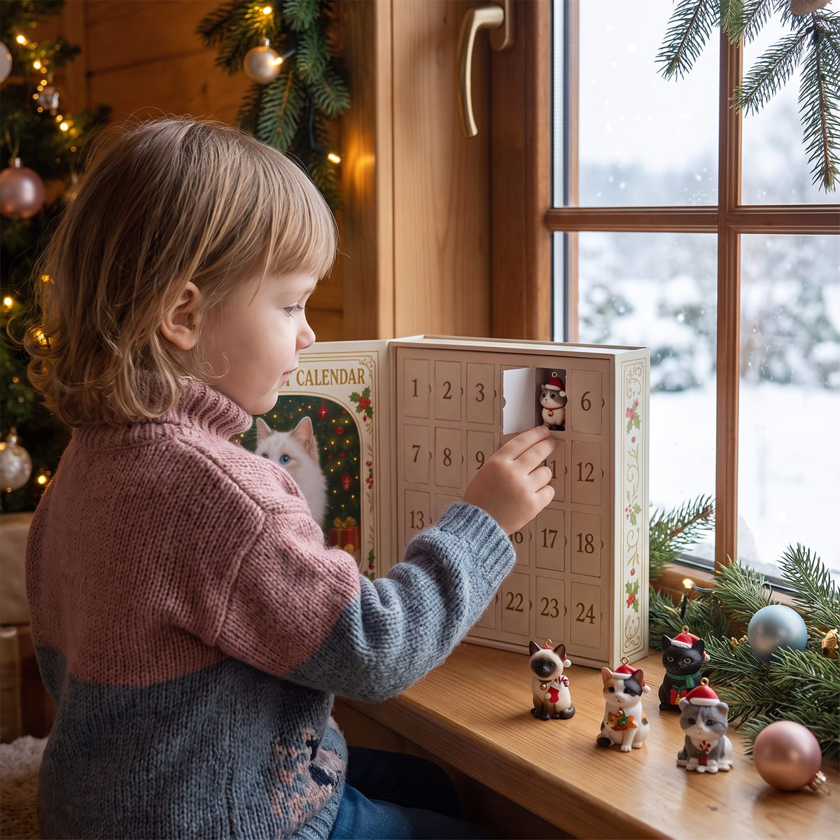 Cat Lover Advent Calendar 2026 with 24 Feline Surprises Christmas Countdown_2