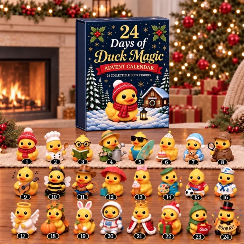 Duck Advent Calendar 2026 with 24 Costumed Duck Figures Christmas Countdown_1