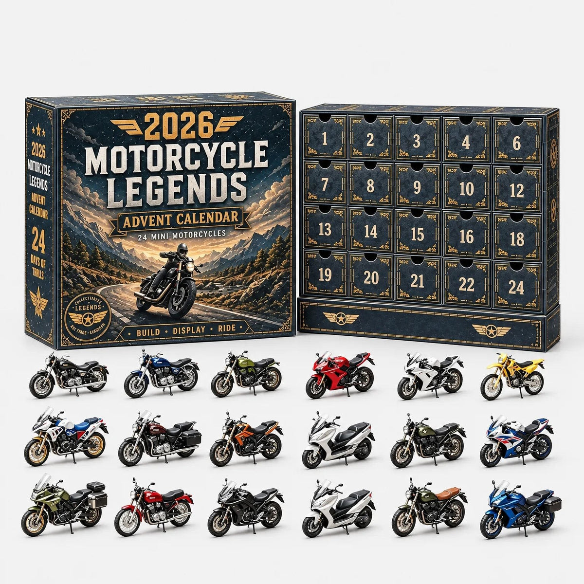 Car Advent Calendar 2026 with 24 Diecast Model Vehicles Christmas Countdown Gift for Car Lovers_2