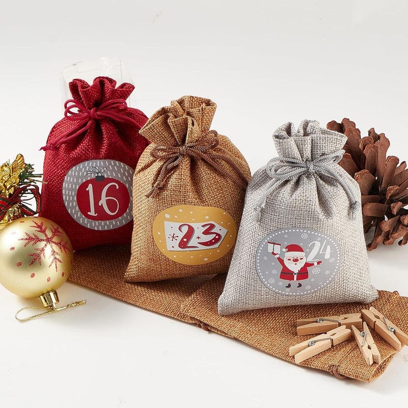 Reusable Advent Calendar 2026 with 24 Numbered Bags and Hanging Cord Christmas Countdown_3